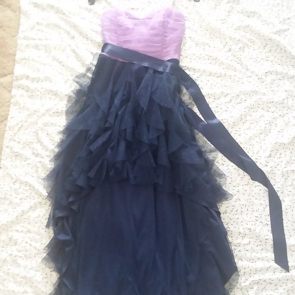 Deb Sparkly Homecoming Dress Purple and Blue - Picture 1 of 2